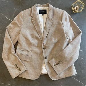 Banana Republic Factory Herringbone Tweed Blazer